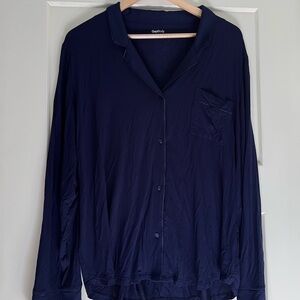 GapBody Women's Navy Pajama Top